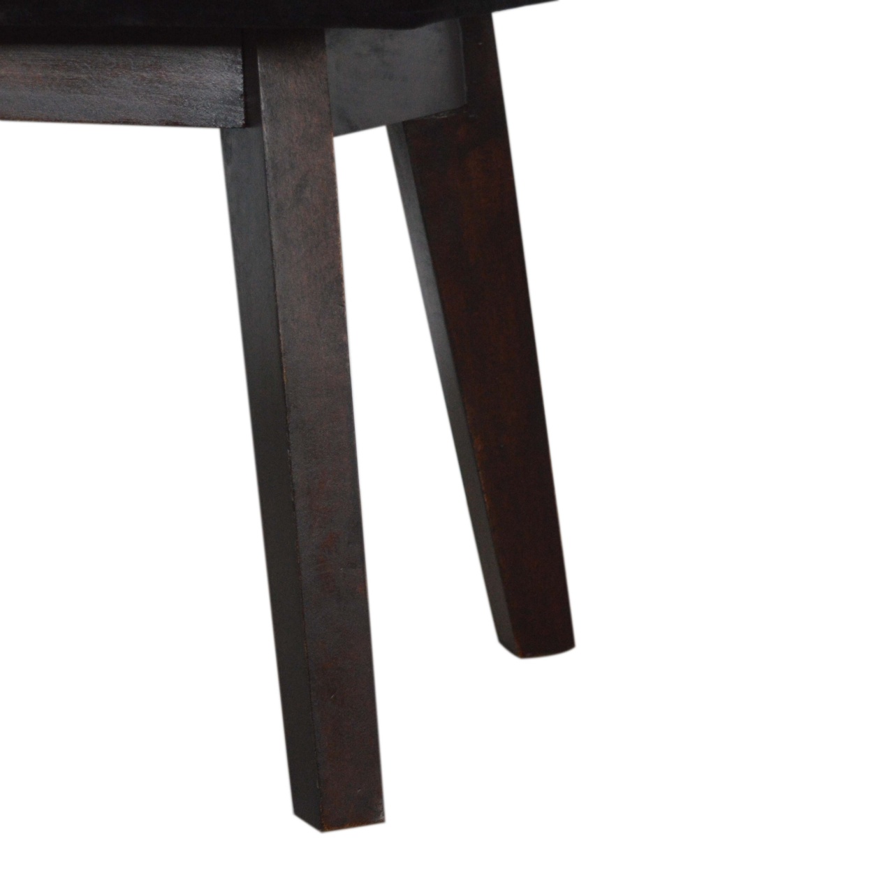 in1422 black velvet hallway bench