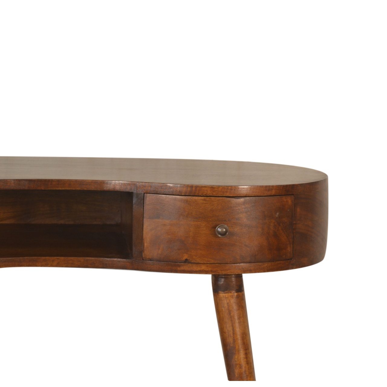in1489 chestnut rounded writing desk