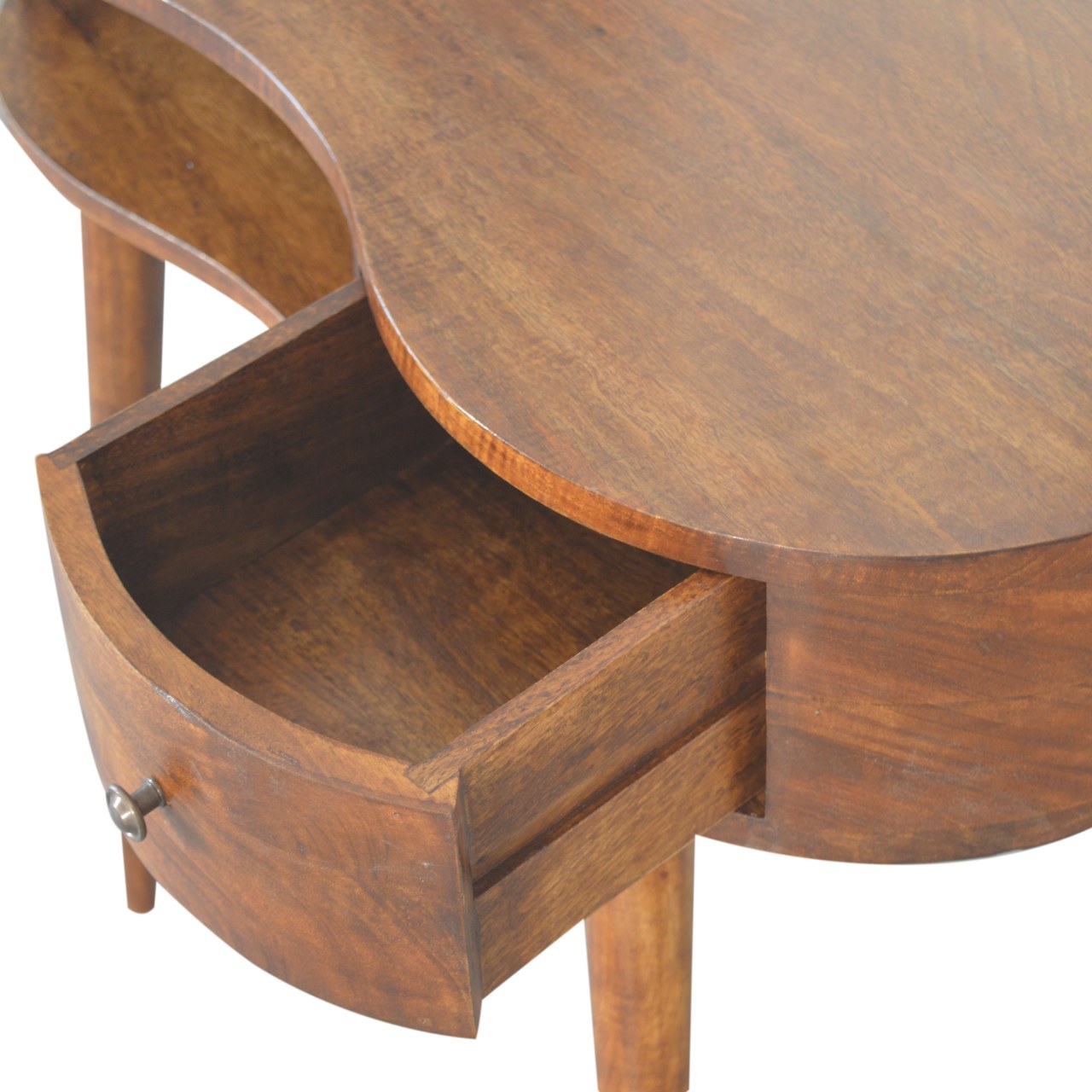 in1489 chestnut rounded writing desk