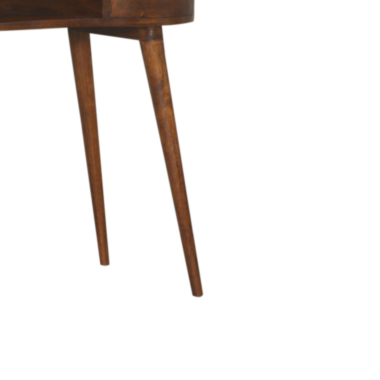 in1489 chestnut rounded writing desk