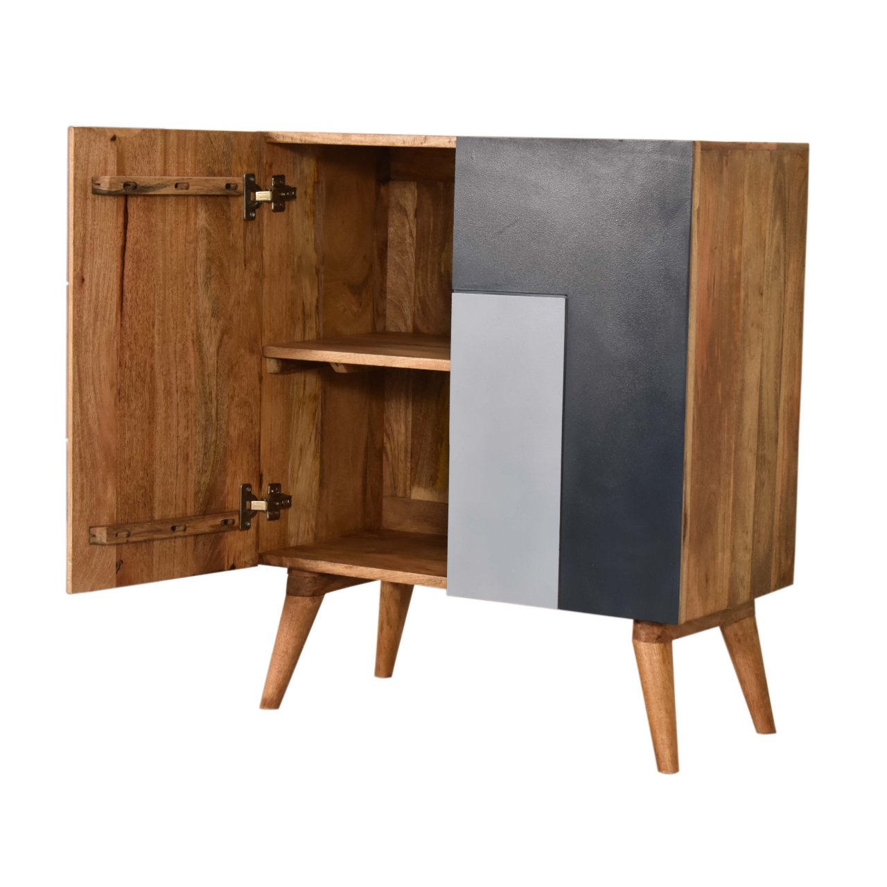 in1574 quebec blue cabinet