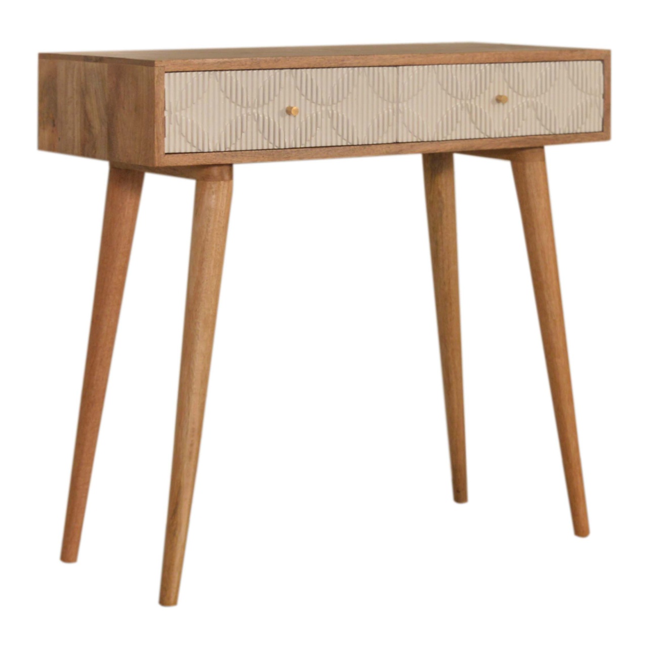 in1595 milan white console table