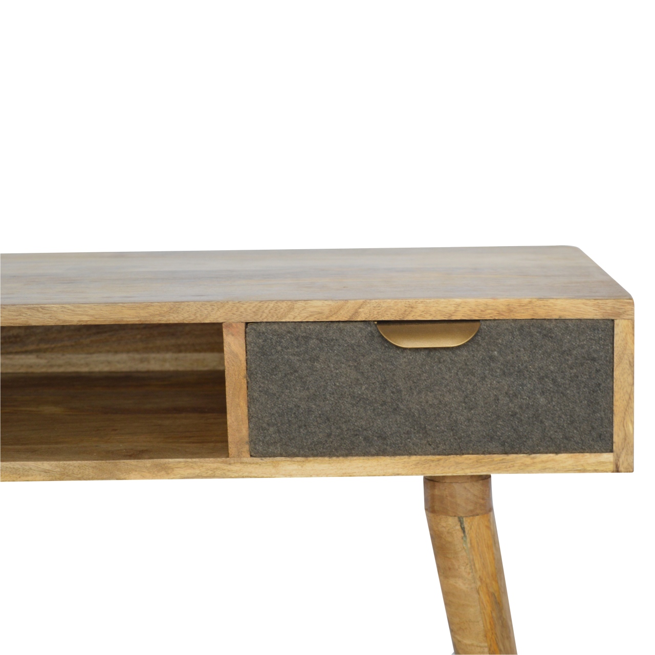 in184 grey tweed writing desk
