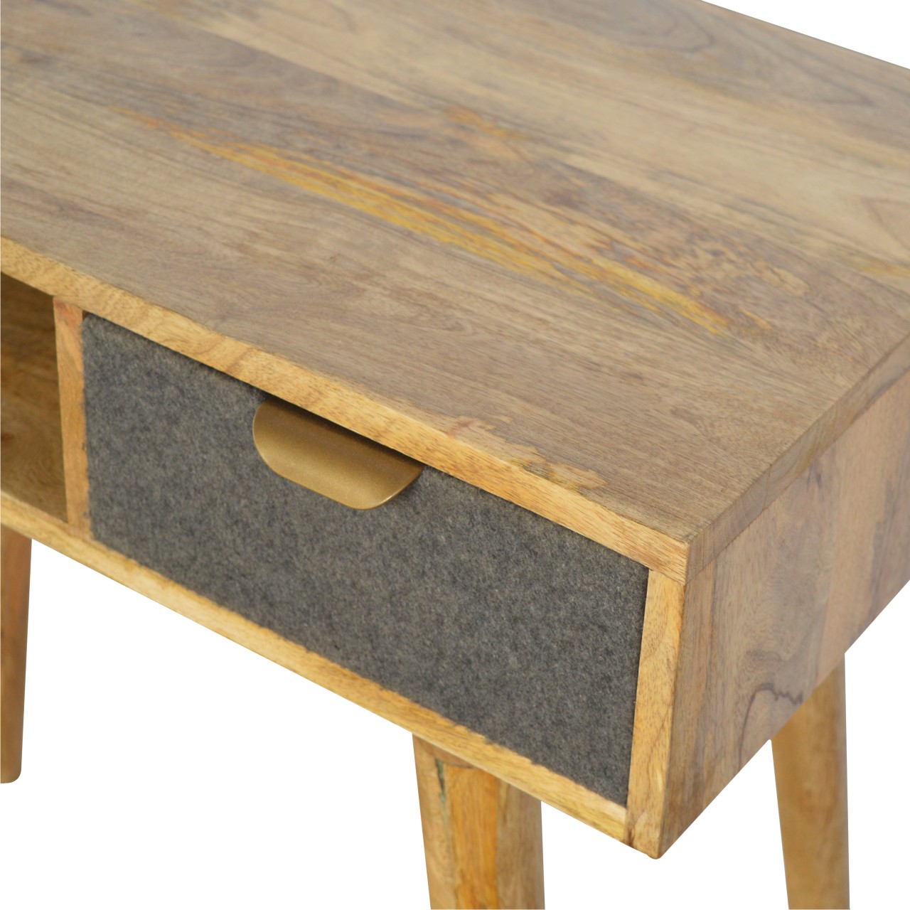 in184 grey tweed writing desk