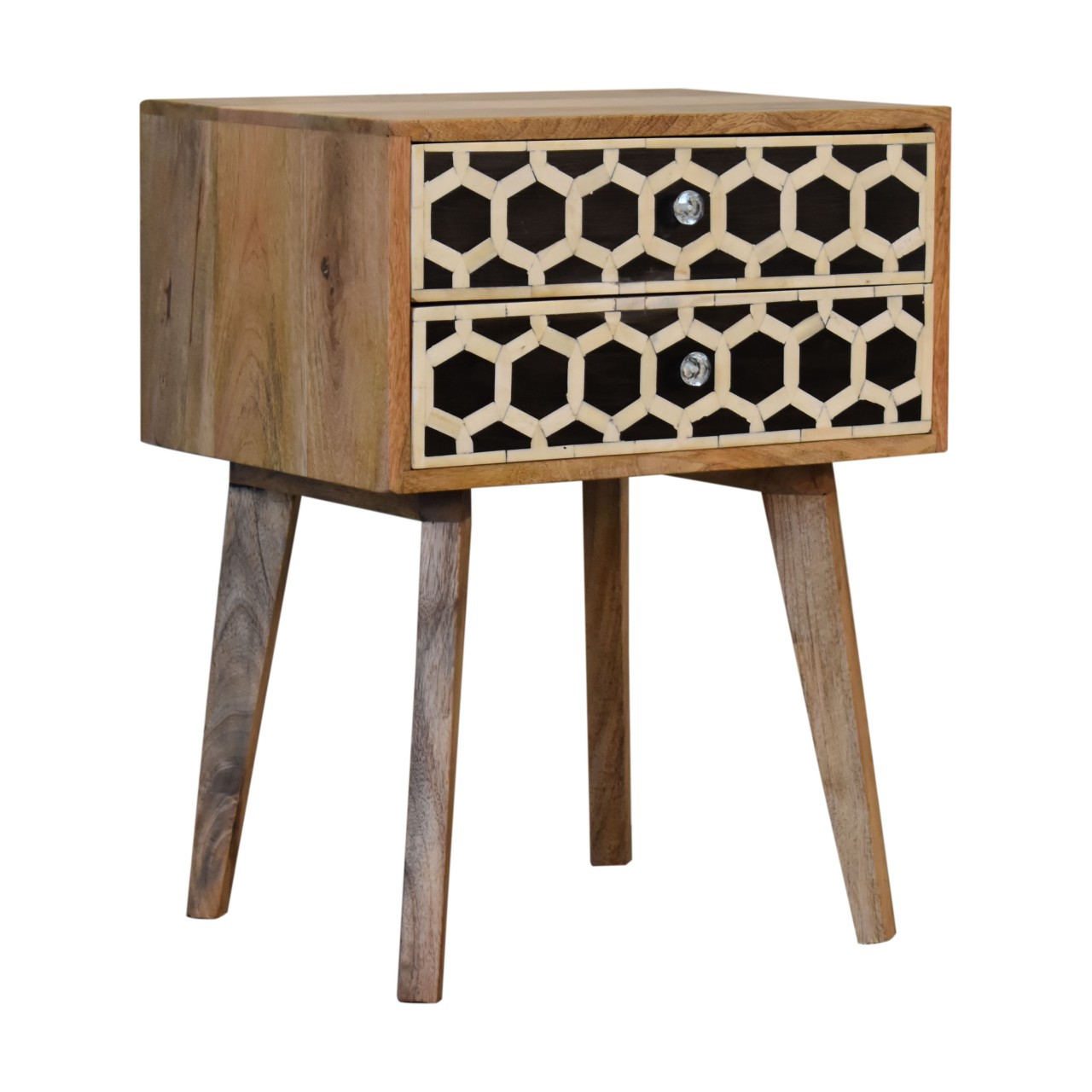 in2130 bone inlay scandinavian style bedside