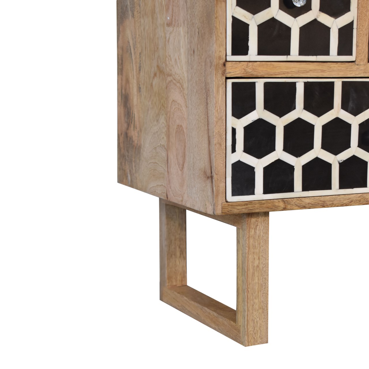 in2132 u shape bone inlay chest