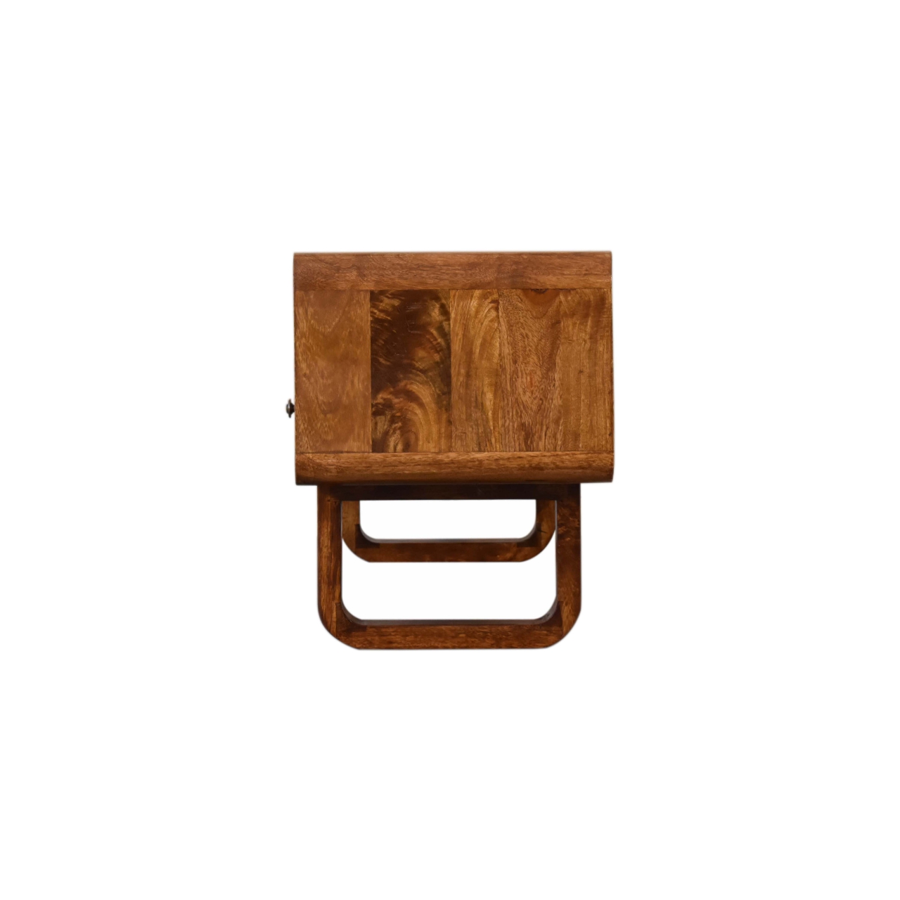 in2134 u shape curved chestnut media unit