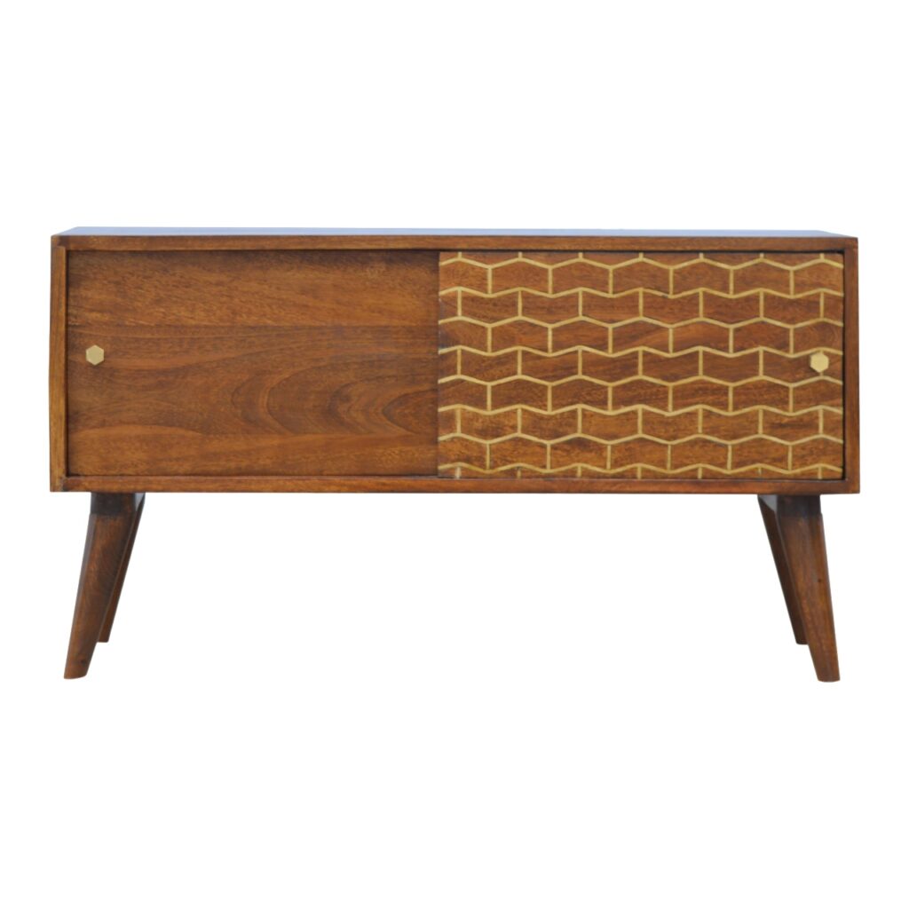 in346 gold art pattern sideboard