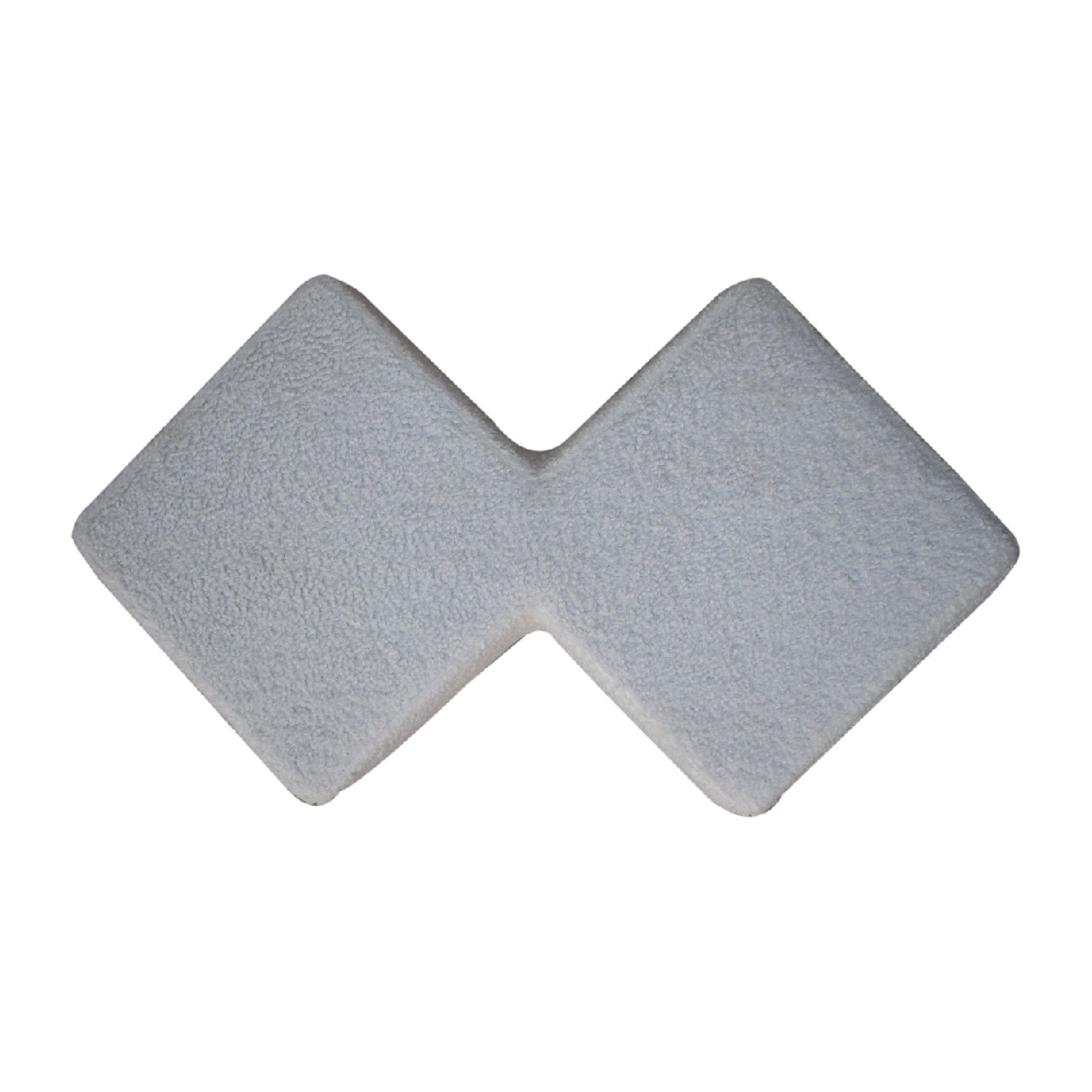 in3478 white boucle twin footstool