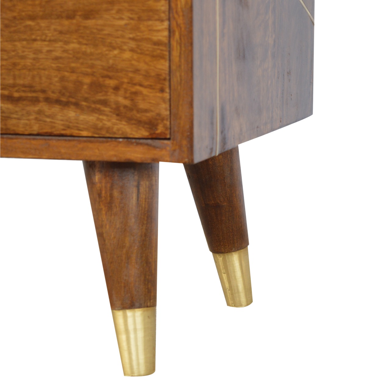 in429 gold geometric chestnut media unit