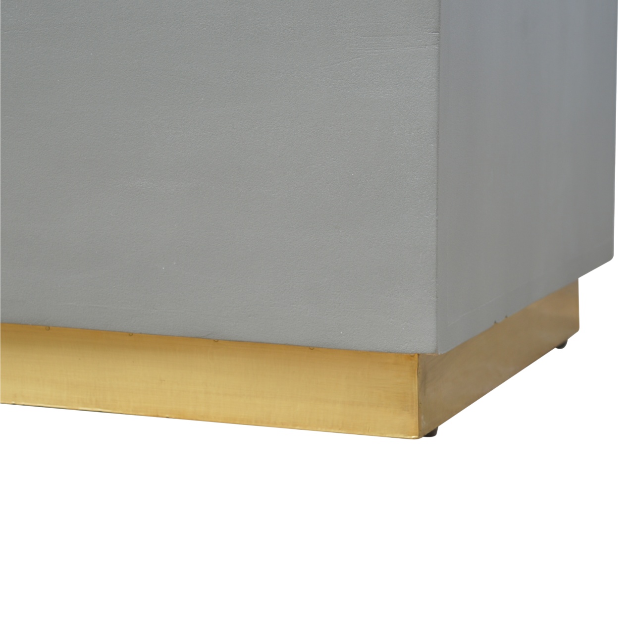 Cement Footstool with Gold Base - Image 4