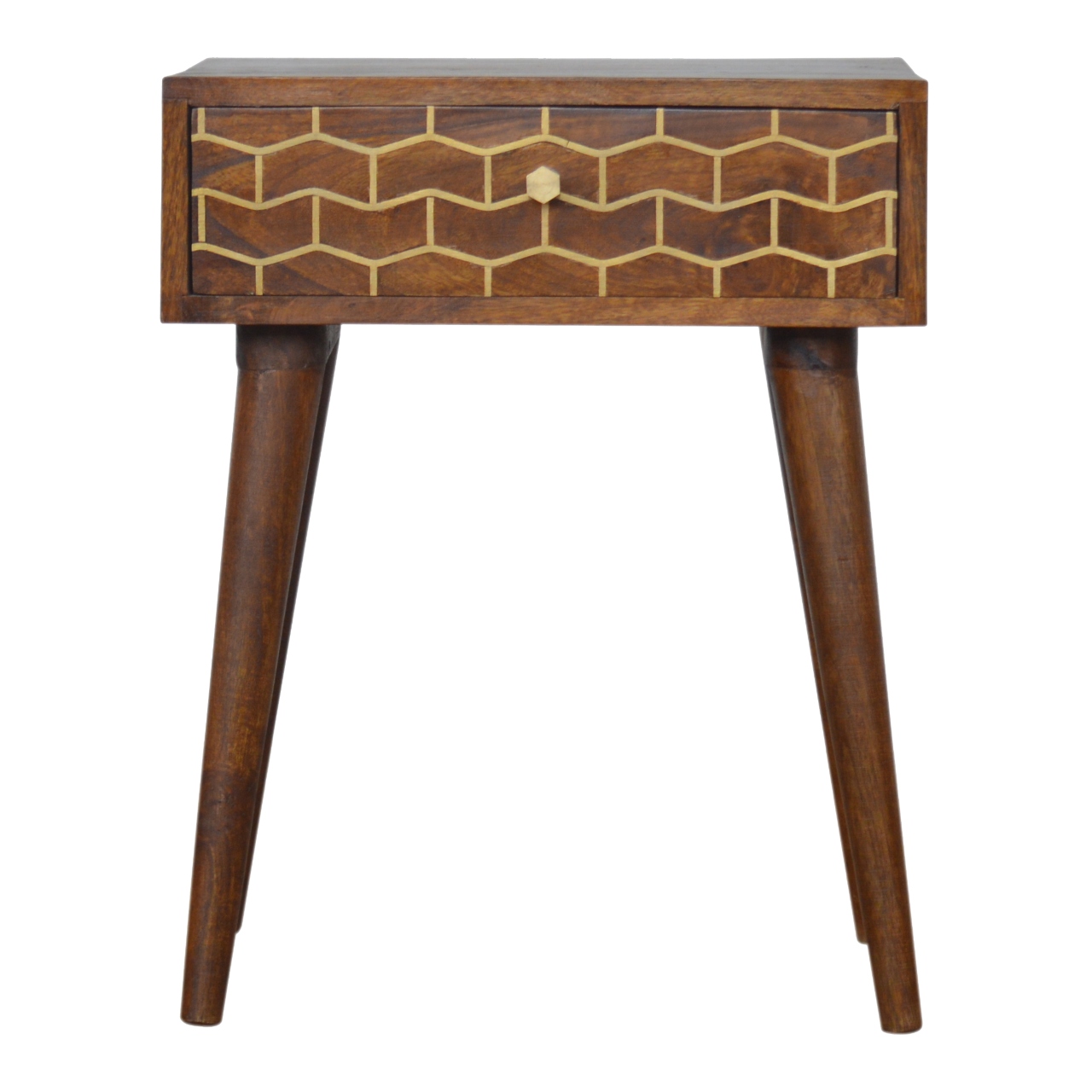 in842 gold art pattern bedside