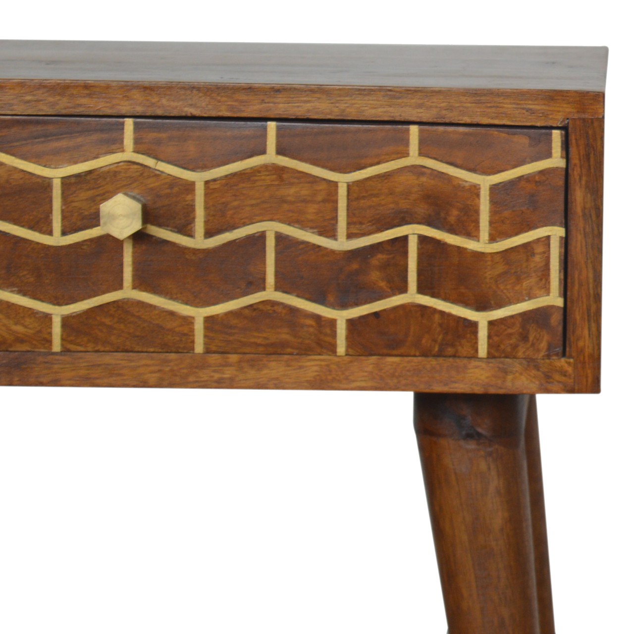 in842 gold art pattern bedside