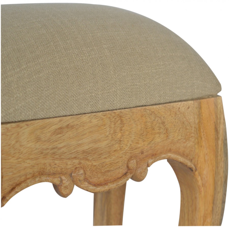 Chantilly Mud Linen Stool - Image 5