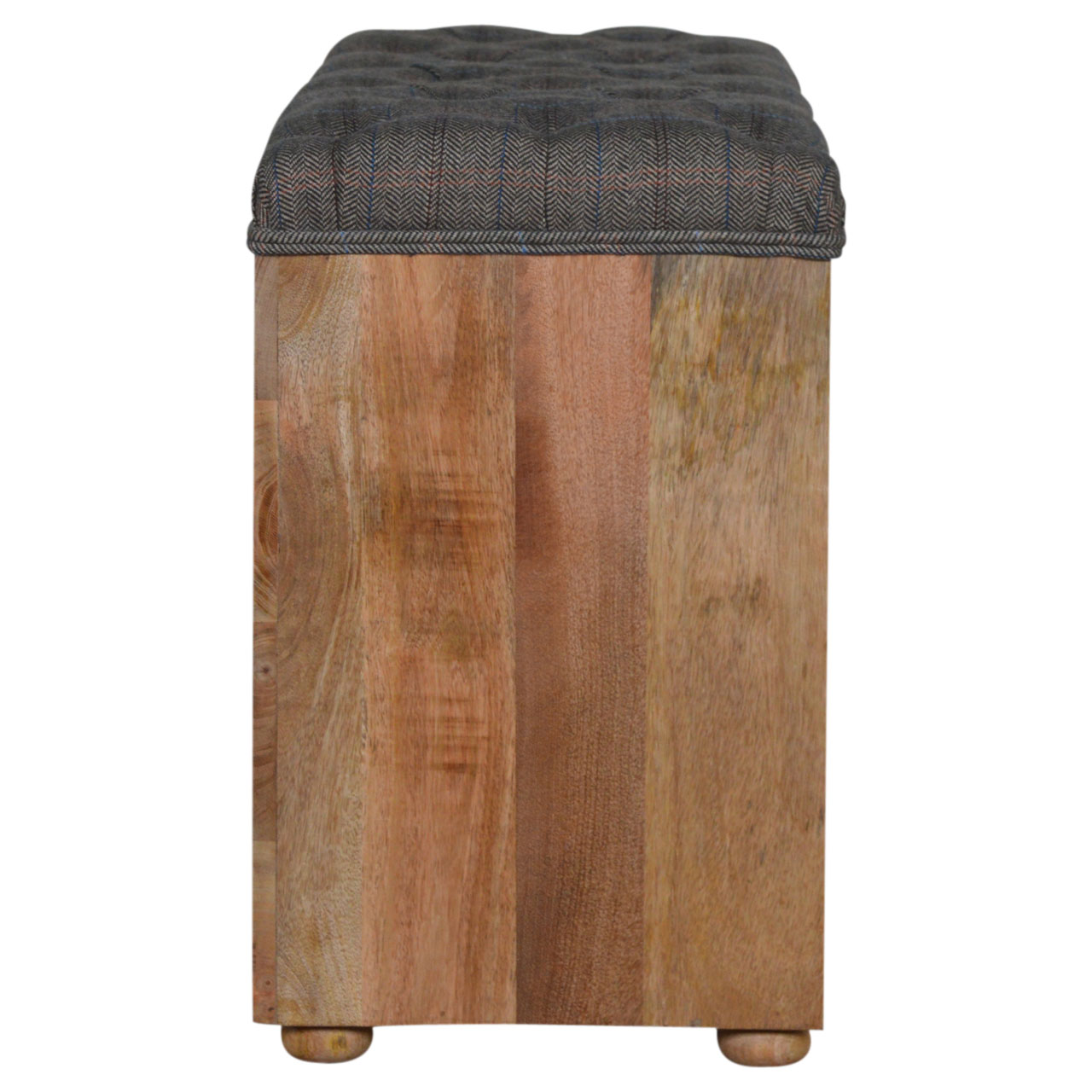 multi tweed 6 slot shoe storage bench