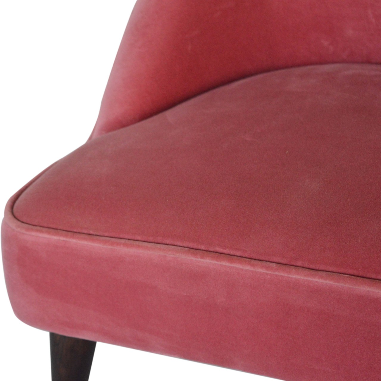 in1267 pink velvet deep button chair