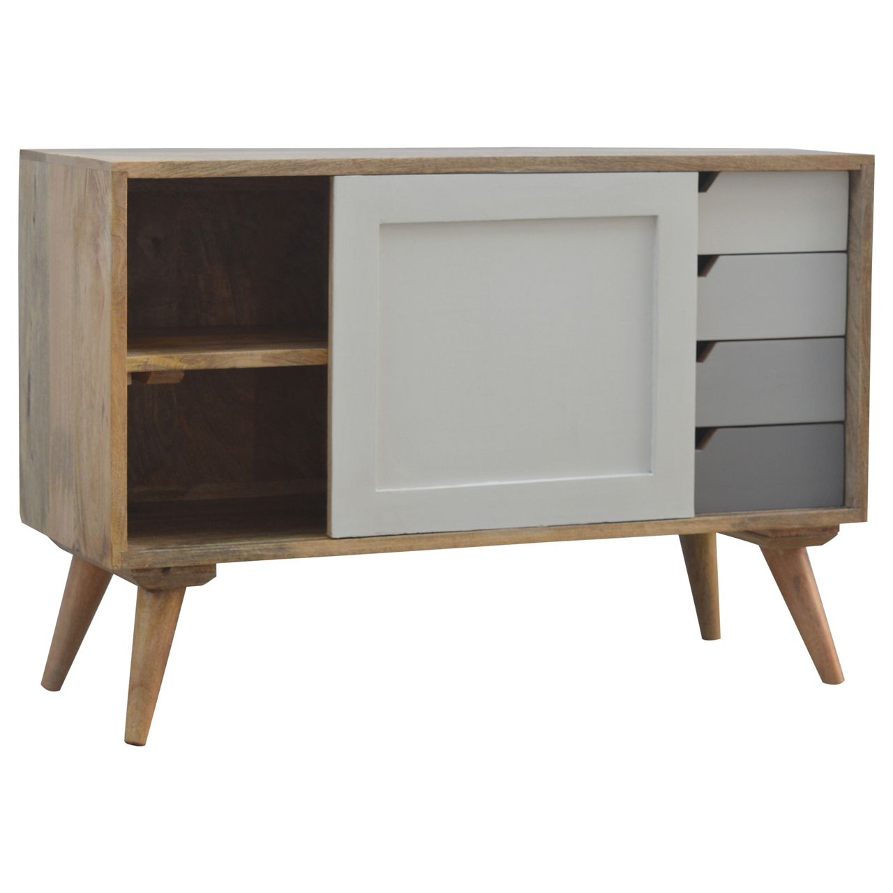 Grey Gradient Sliding Sideboard - Image 2