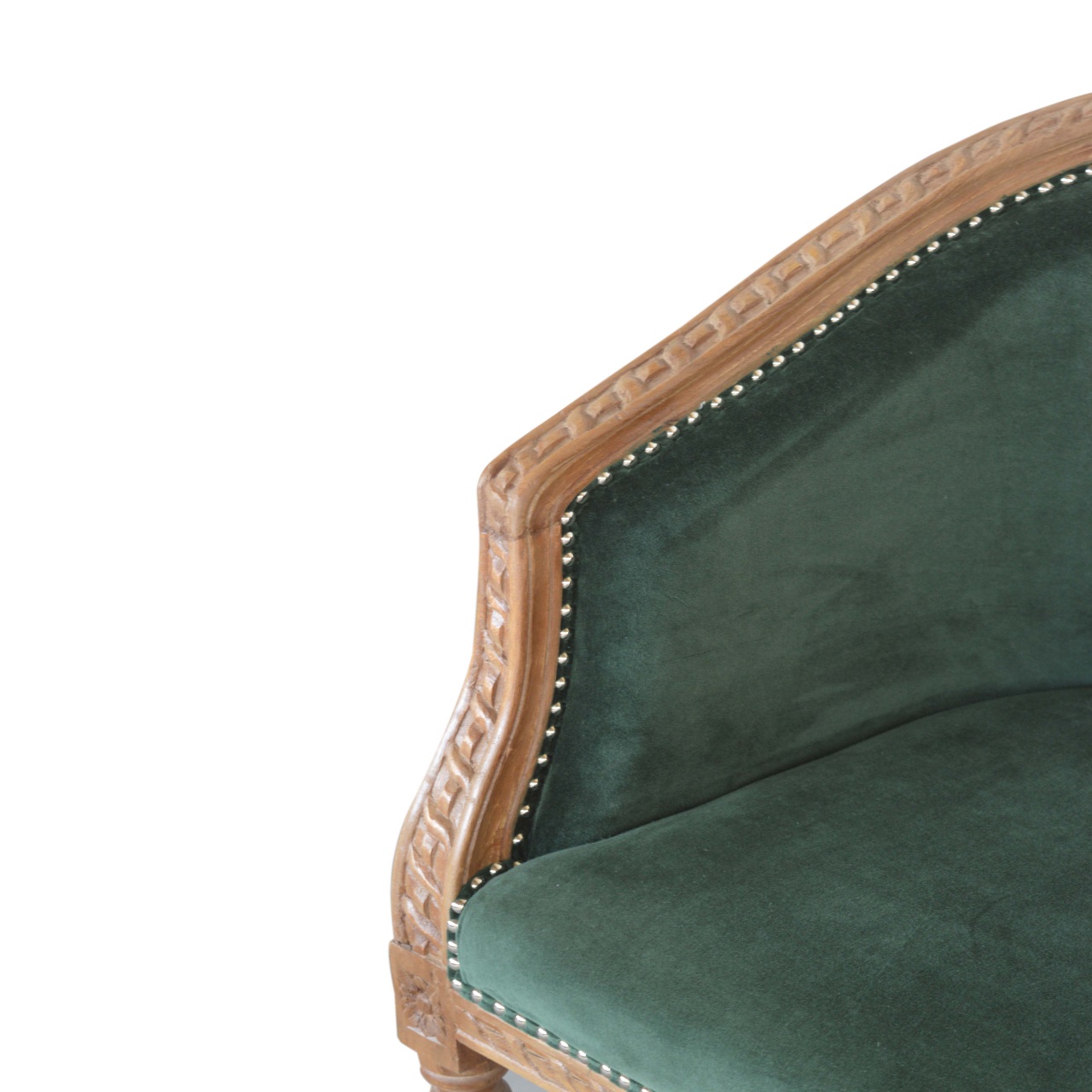 in1402 emerald velvet occasional chair