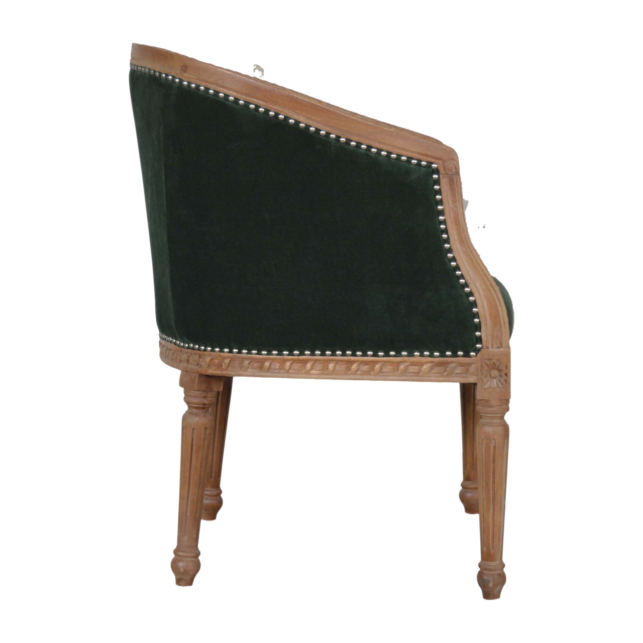 in1402 emerald velvet occasional chair