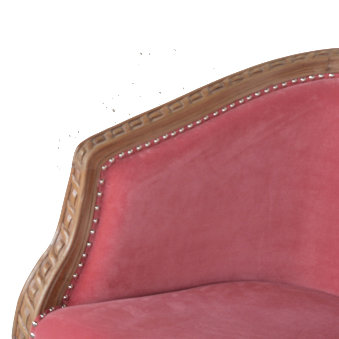 in1404 pink velvet occasional chair