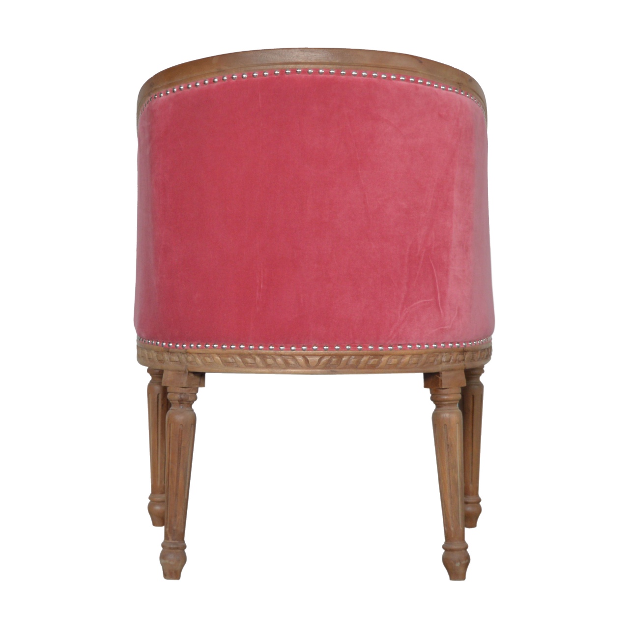 in1404 pink velvet occasional chair