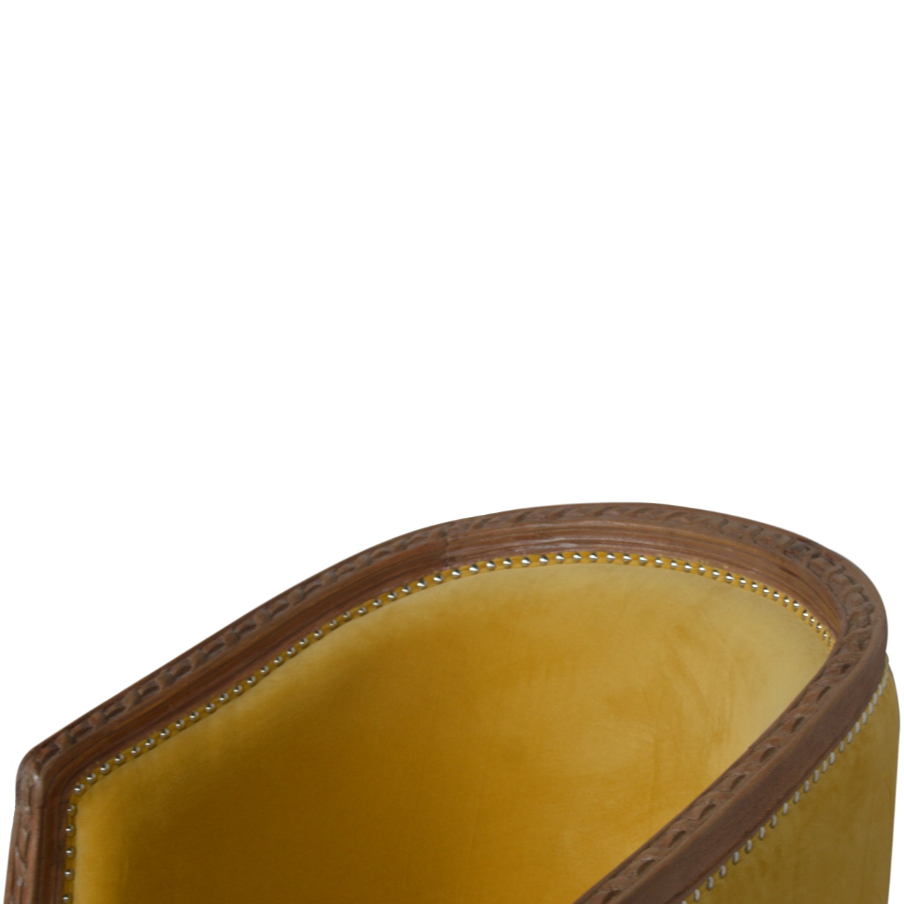 in1405 mustard velvet occasional chair