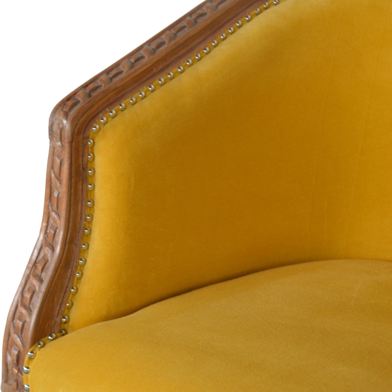 in1405 mustard velvet occasional chair
