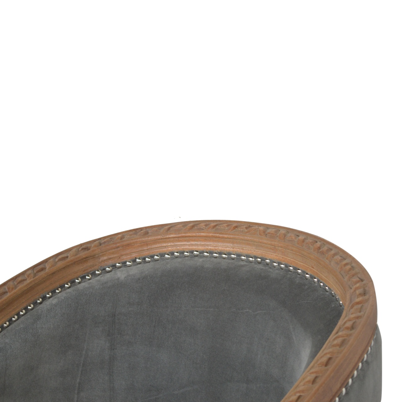in1406 grey velvet occasional chair