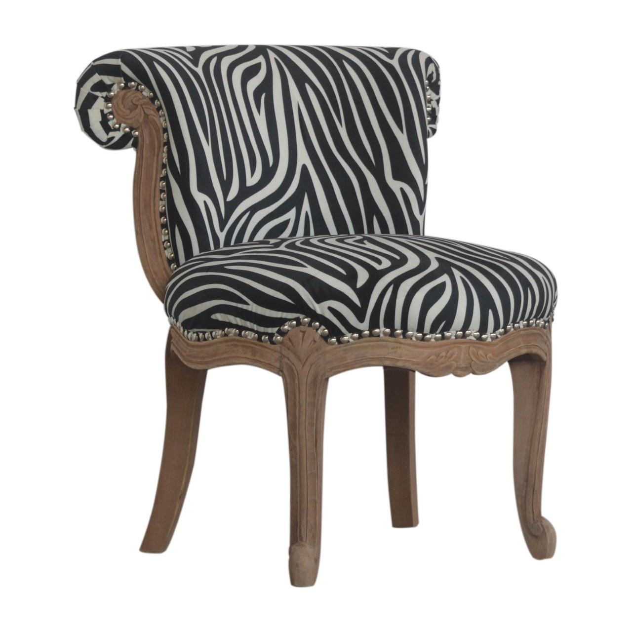 in1437 zebra print chair