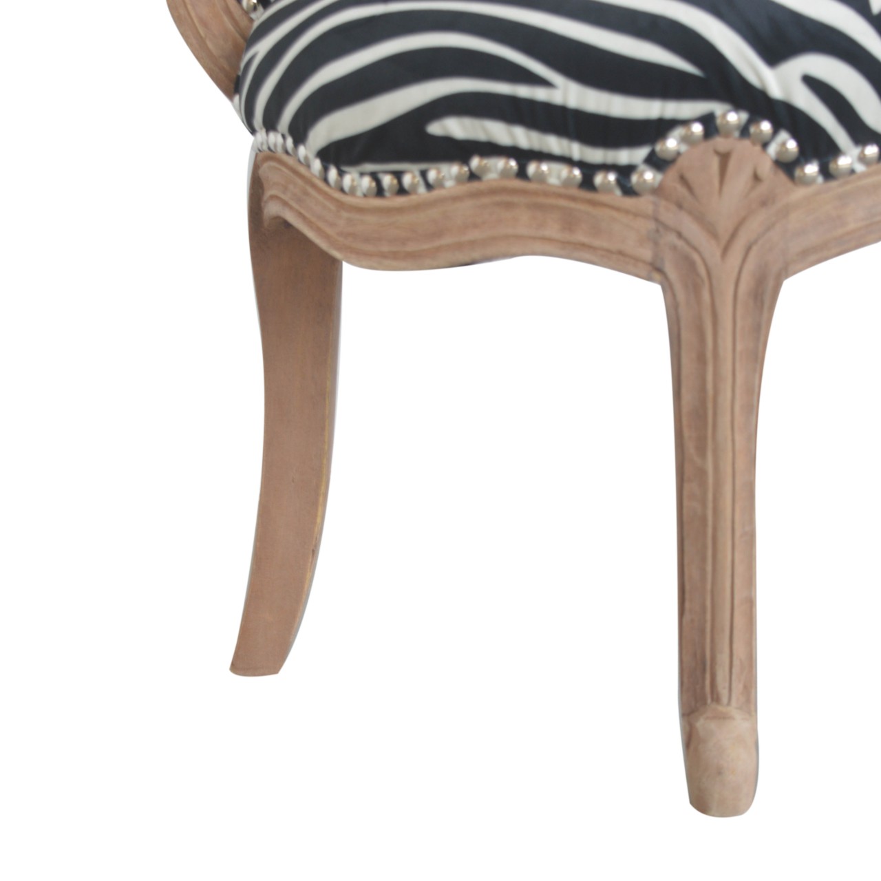 in1437 zebra print chair