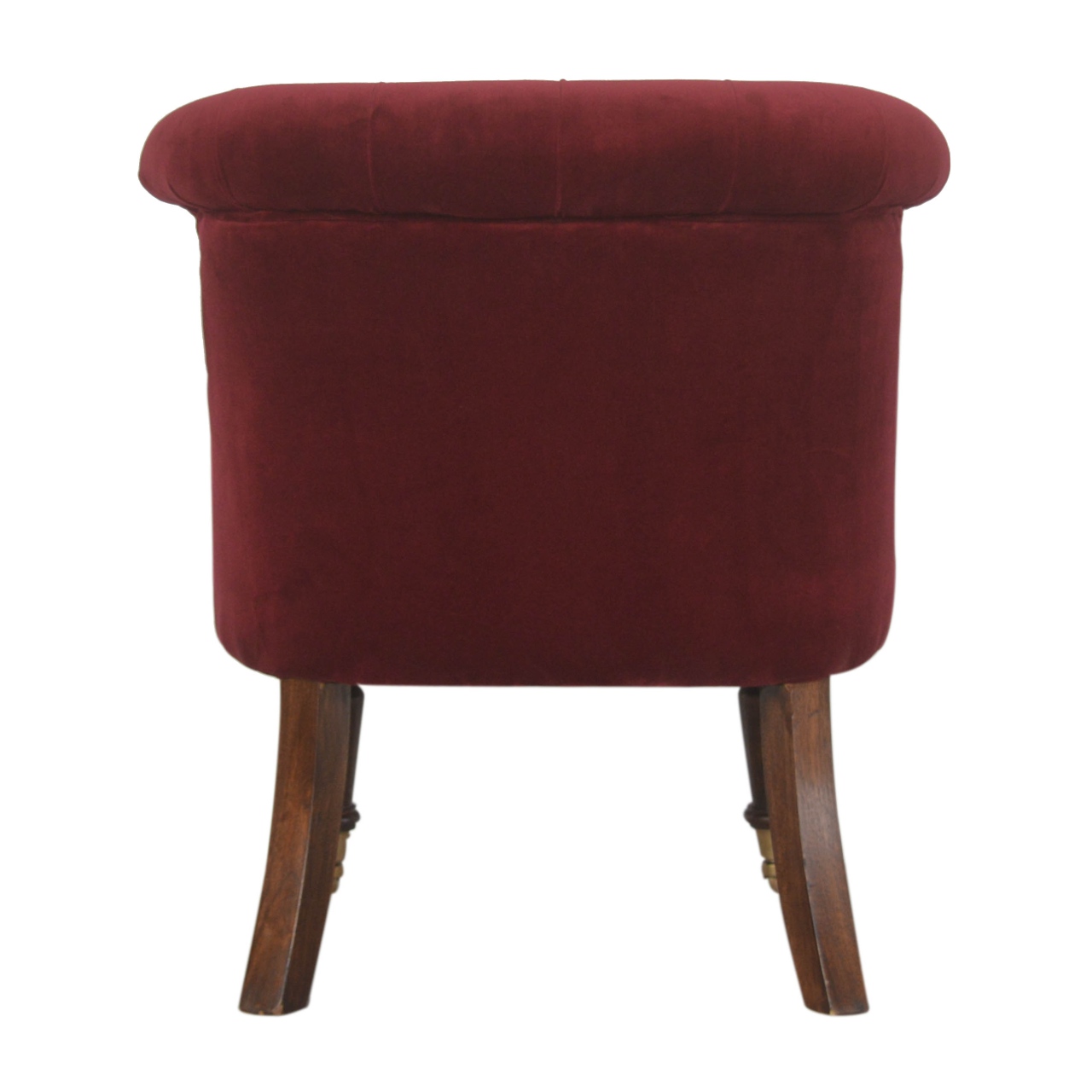 in1454 wine red velvet accent chair