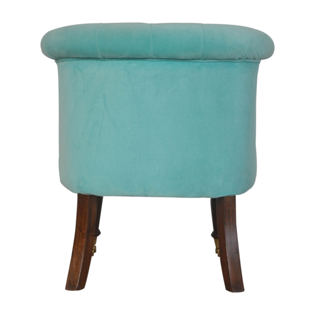 in1455 turquoise velvet accent chair