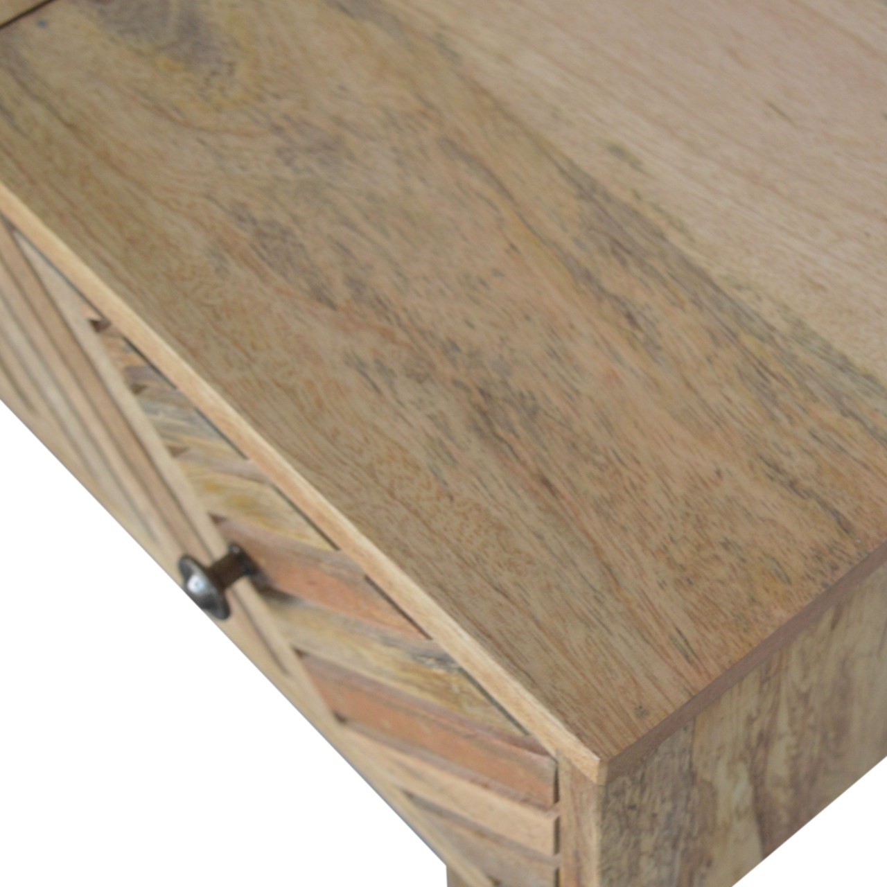 in1469 line carving dressing table with foldable mirror