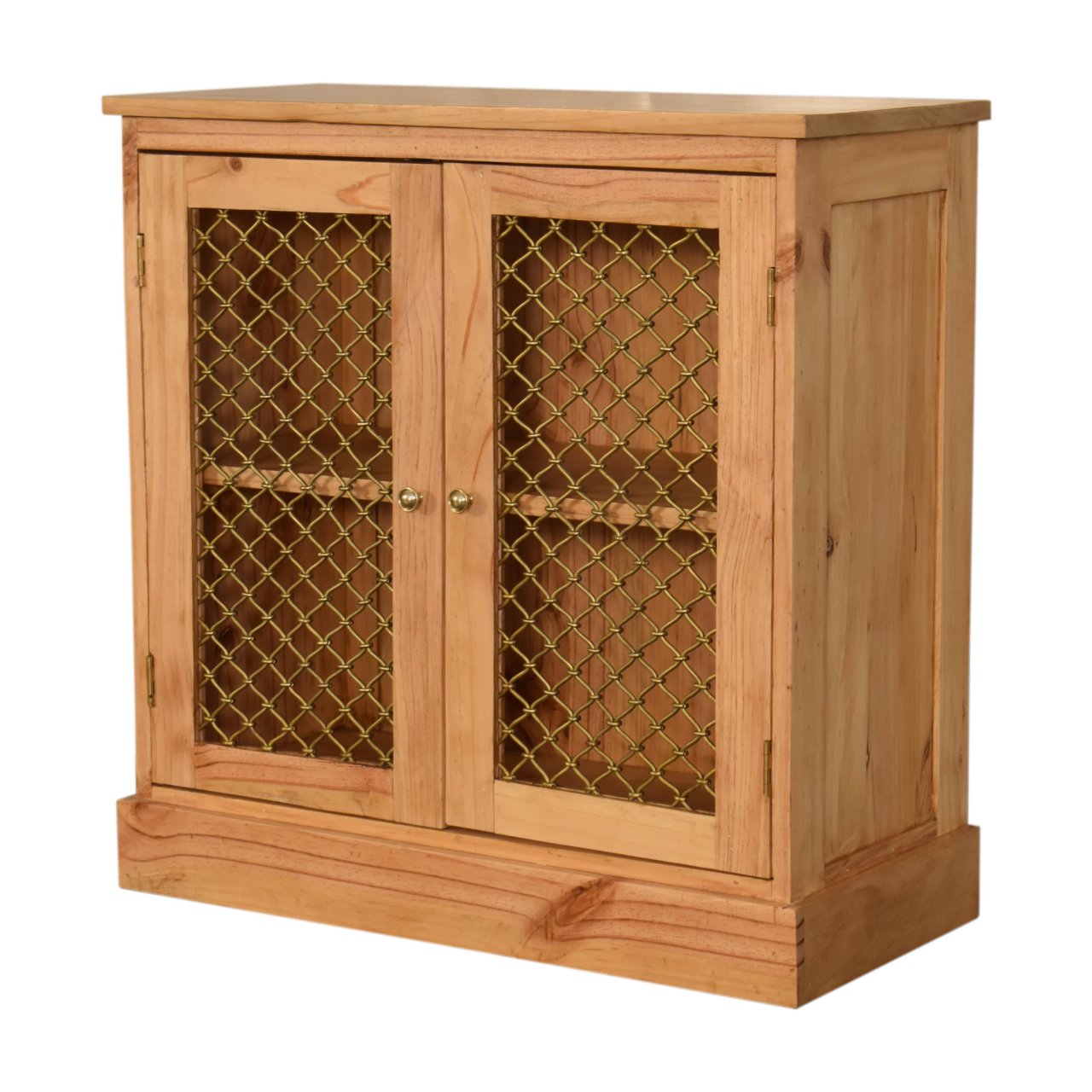 in1606 caged pine cabinet