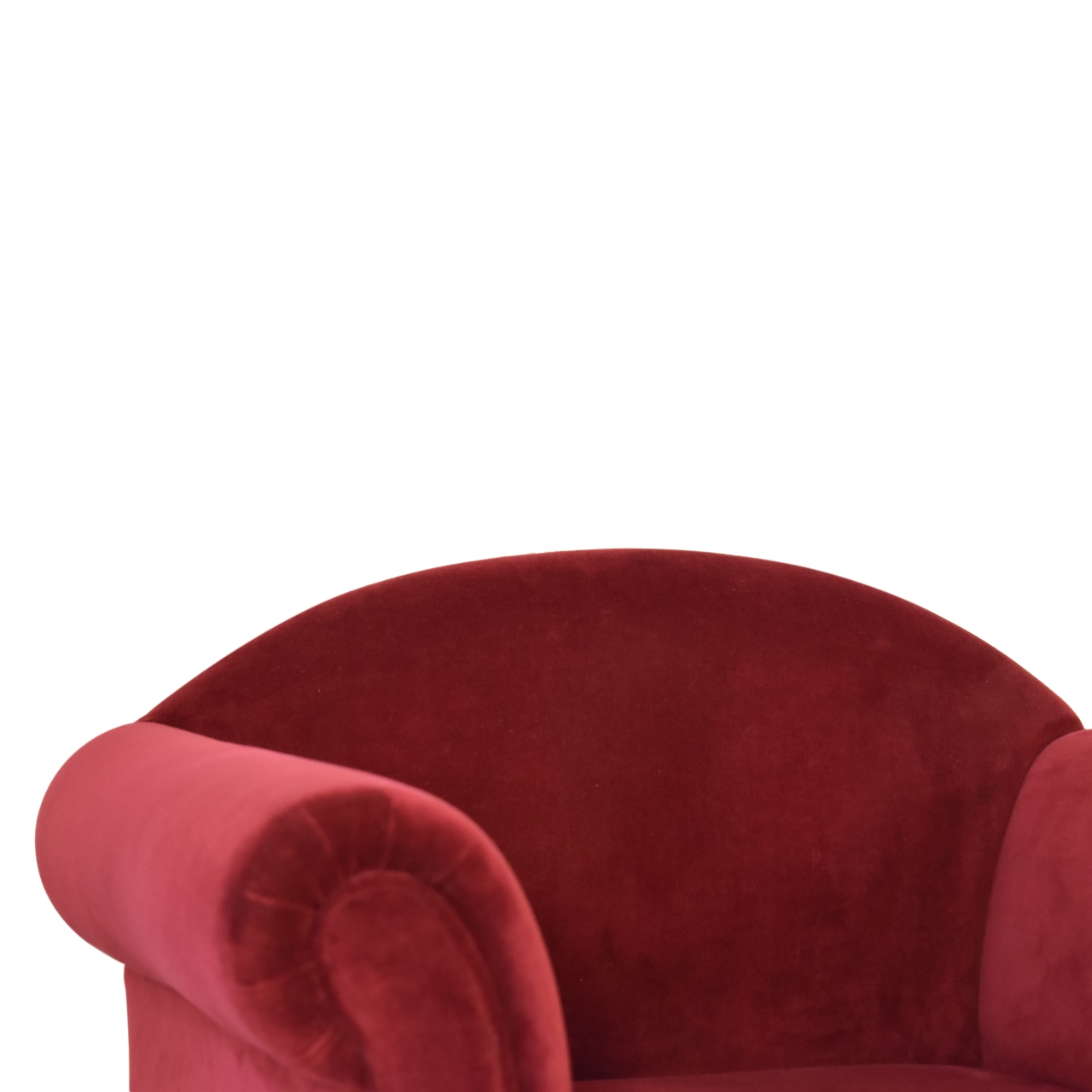 in1612 wine velvet nordic style armchair
