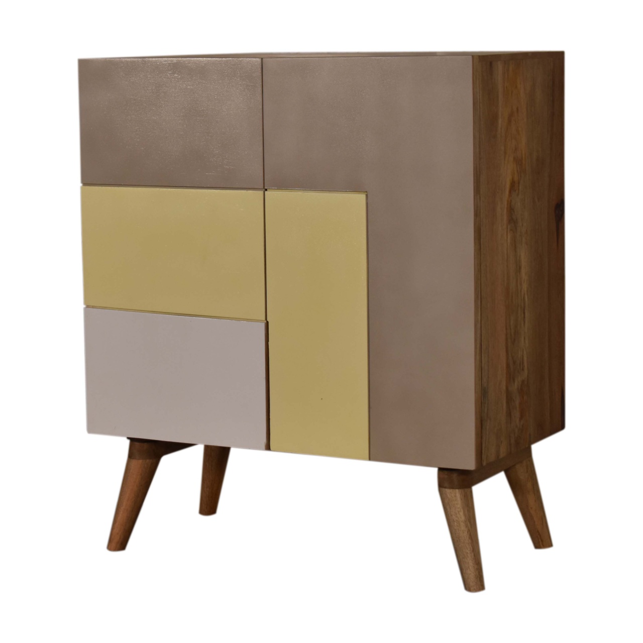 in1666 quebec yellow cabinet