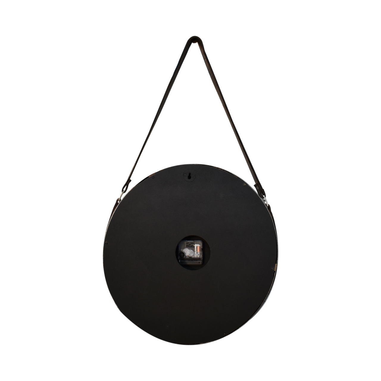 White Chrome Hanging Wall Clock - Image 7