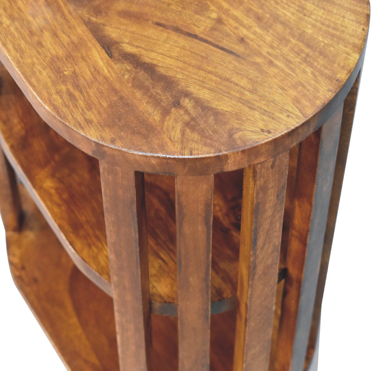 in3551 ariella chestnut double shelf bedside