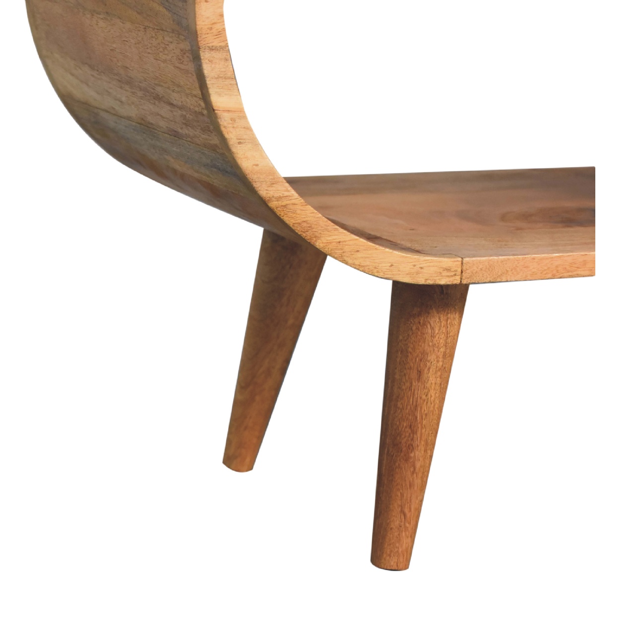 in3568 reverse curved oak ish media unit