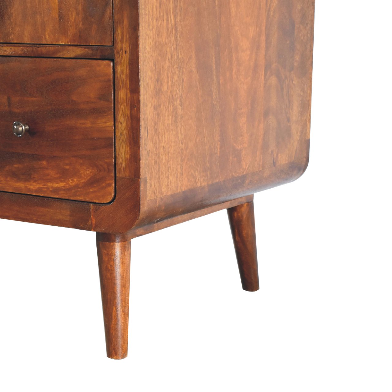 in3589 curved chestnut wardrobe