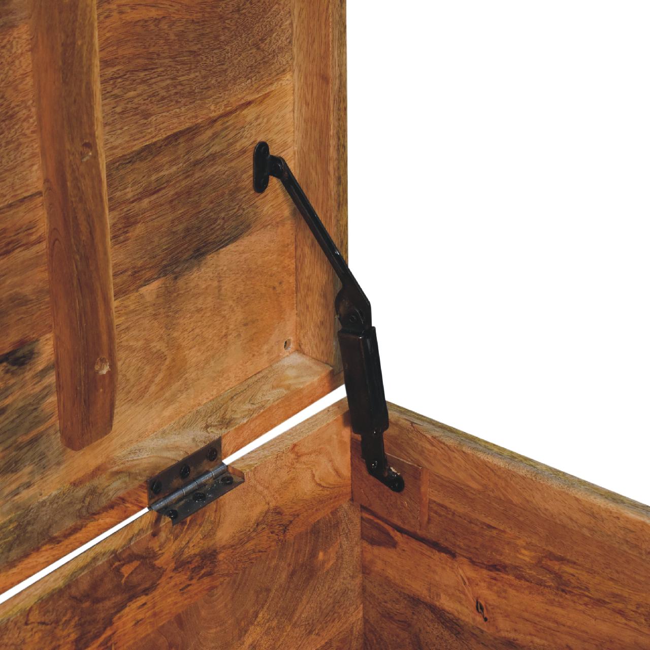 in3583 buffalo hide oak ish storage trunk