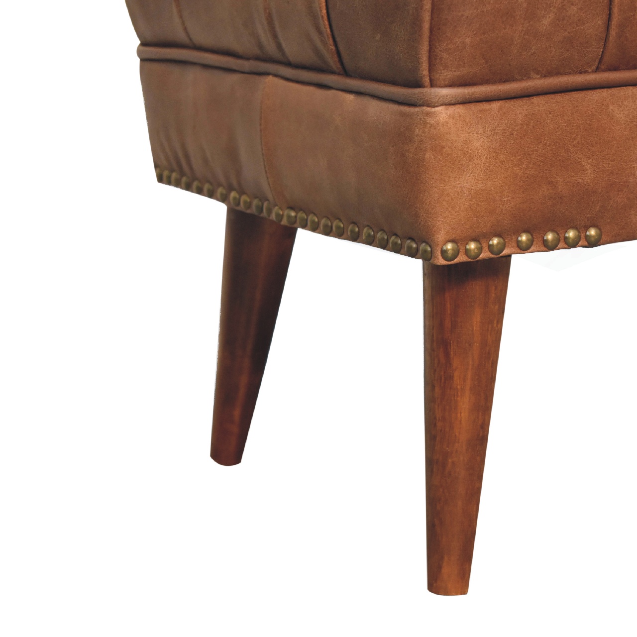 in3597 harbour brown leather bench