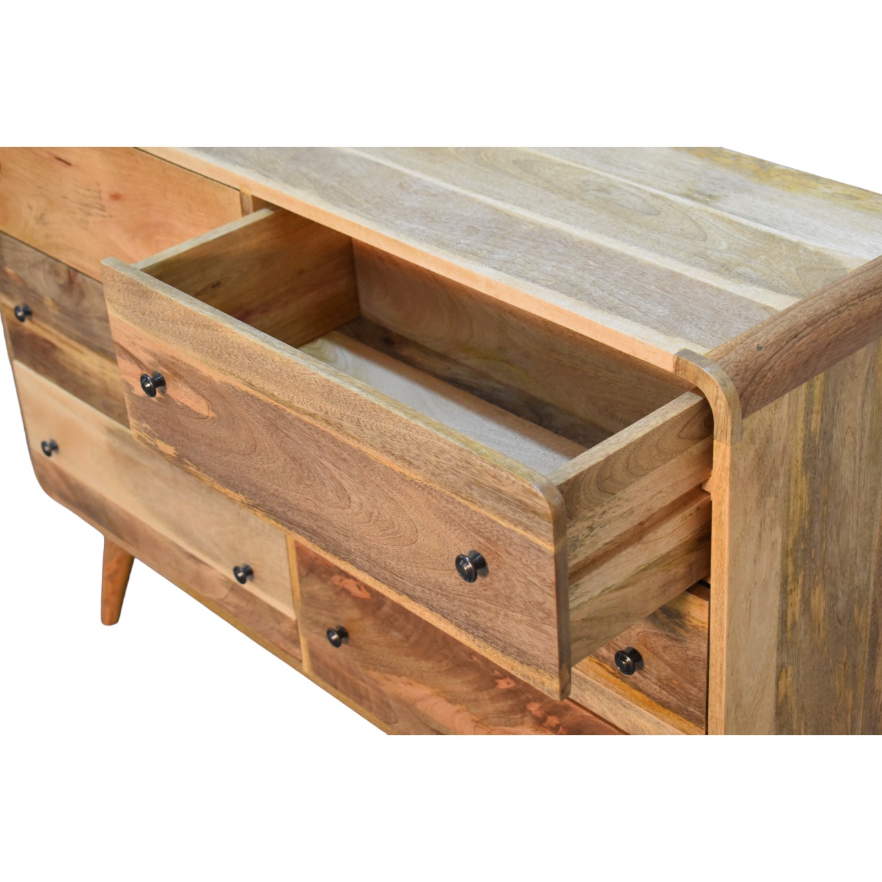 in3612 large curved oak ish chest