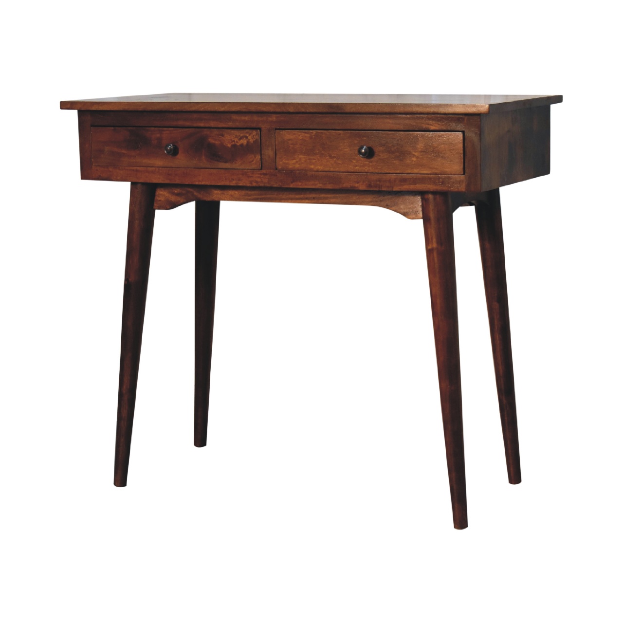 Chestnut Hallway 2 Drawer Console Table - Image 2