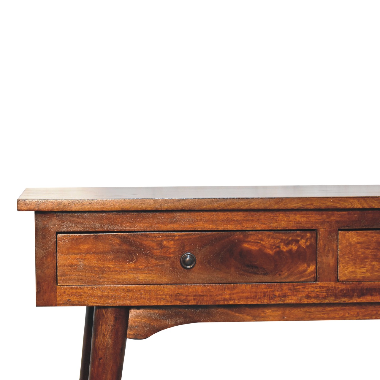 Chestnut Hallway 2 Drawer Console Table - Image 4