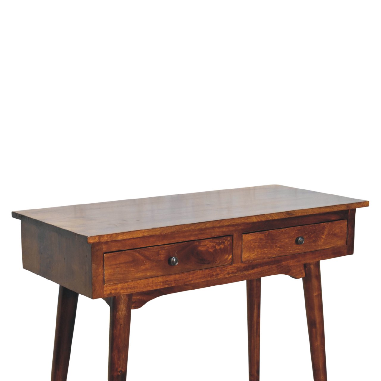Chestnut Hallway 2 Drawer Console Table - Image 6