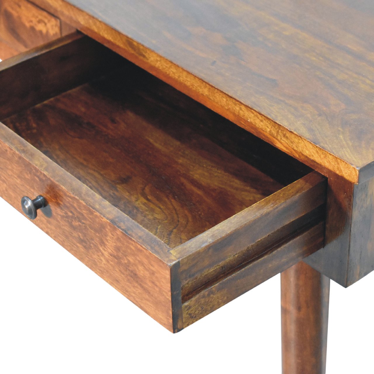 Chestnut Hallway 2 Drawer Console Table - Image 7
