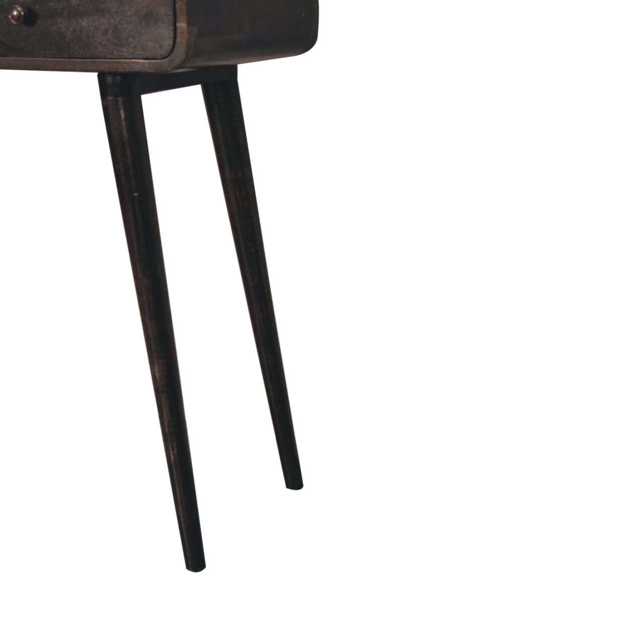 Curved Ash Black Console Table - Image 8