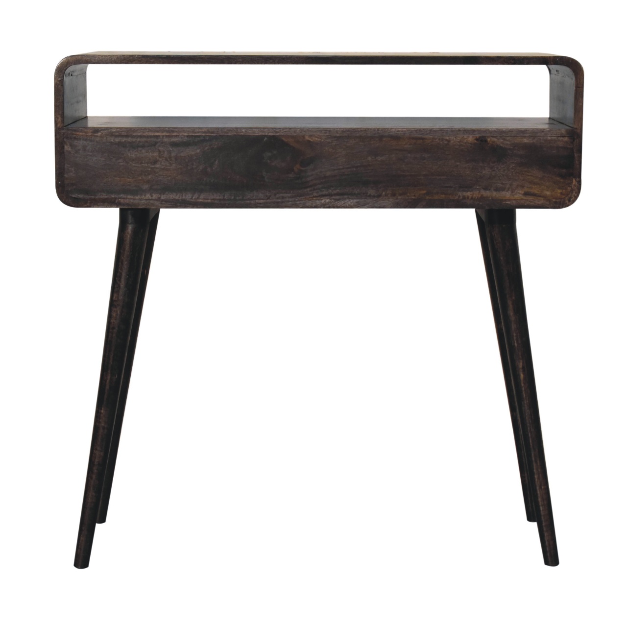 Curved Ash Black Console Table - Image 10