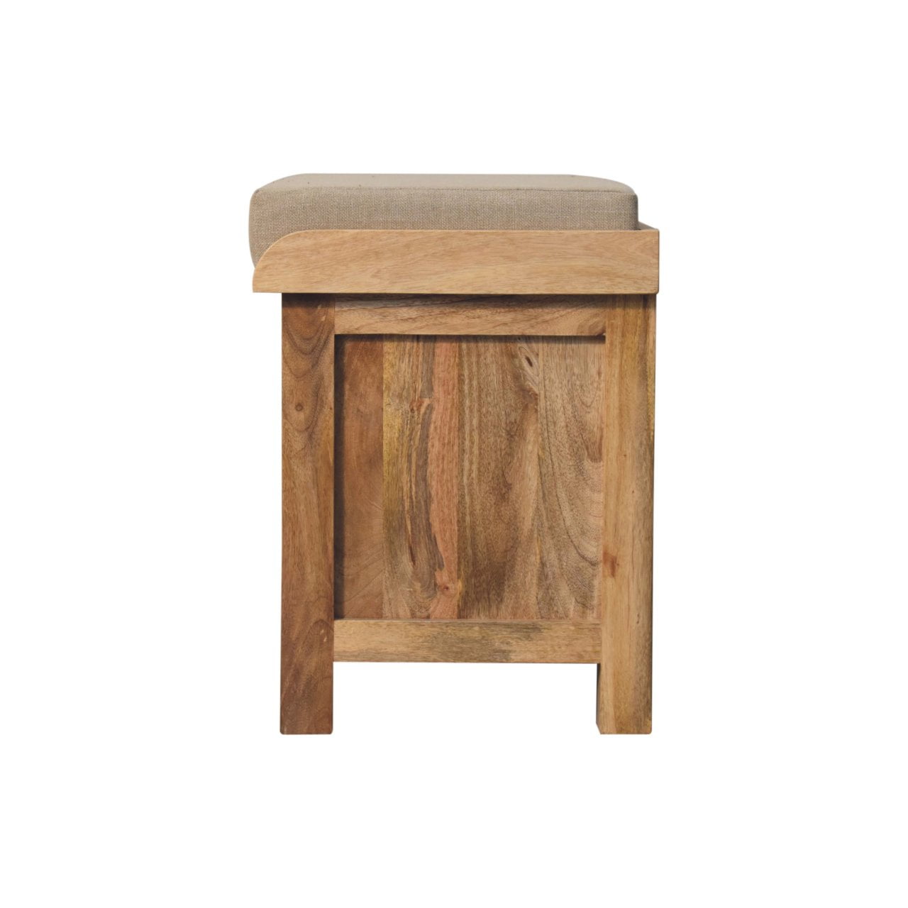 Rattan Basket Linen Bench - Image 9